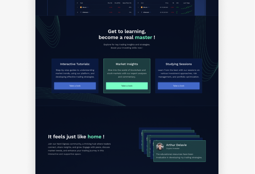 Nerd Signals : AI Trading Platform